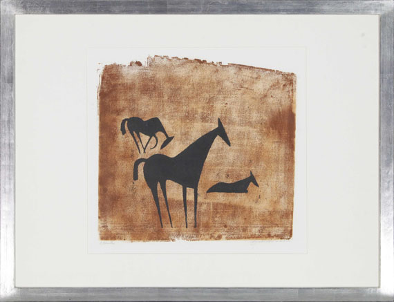Ewald Mataré - Drei Pferde auf der Weide - Rahmenbild