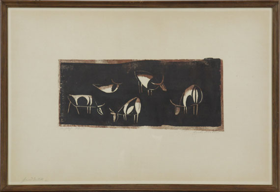 Ewald Mataré - Nächtliche Weide - Rahmenbild