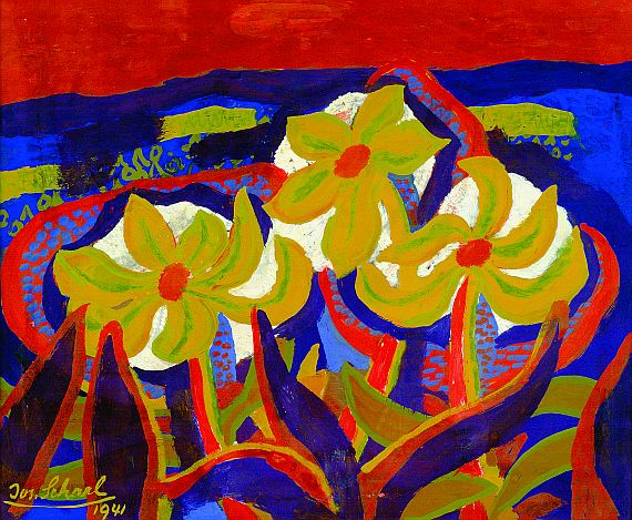 Josef Scharl - Komposition mit Blumen