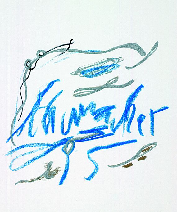 Emil Schumacher - Schmucksignatur
