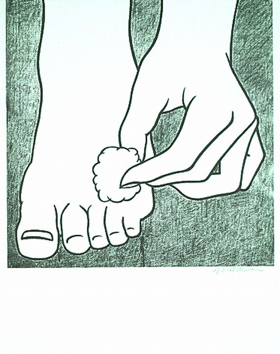 Roy Lichtenstein - Foot Medication Poster