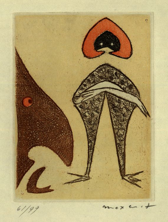 Max Ernst - Ohne Titel. 1949