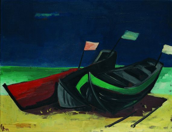 Horst Strempel - Boote am Strand