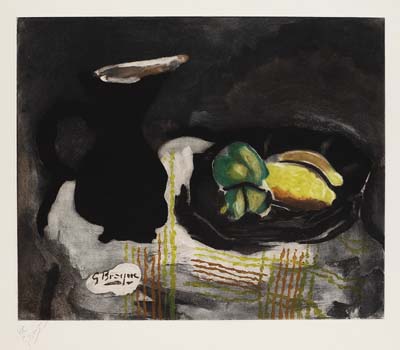 Georges Braque - Pichet Noir et Citrons