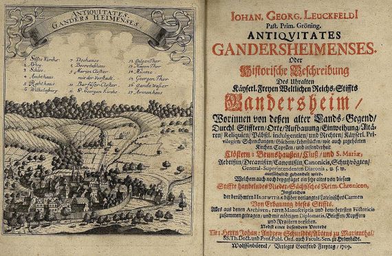 Johann Georg Leuckfeld - Antiquitates Gandersheimenses. 1709.