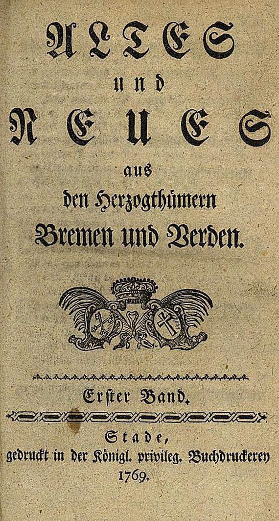 Pratje, J. H. - Altes und Neues aus Bremen, 5 Bde.