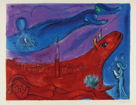 Marc Chagall - Die Bastille