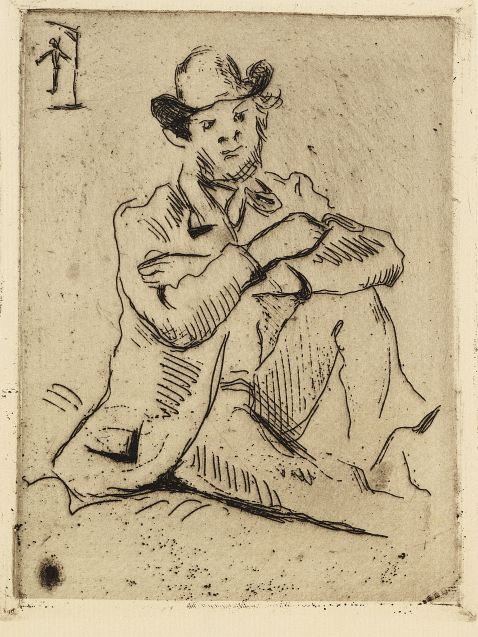 Paul Cézanne - Portrait du peintre A. Guillaumin au pendu