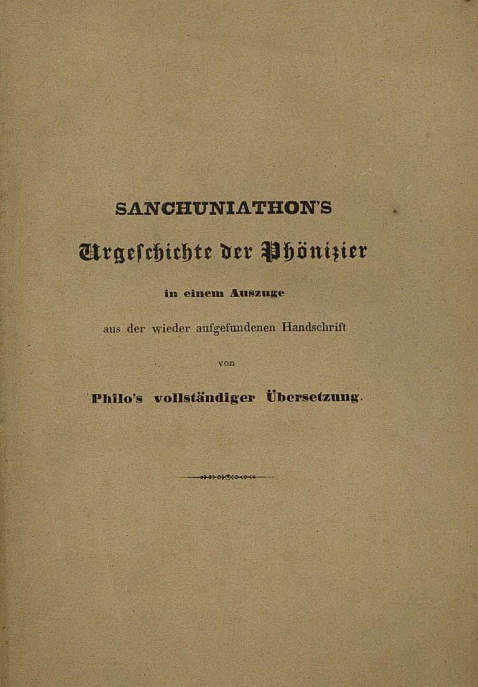 Friedrich Wagenfeld - Urgeschichte der Phönizier - 1836