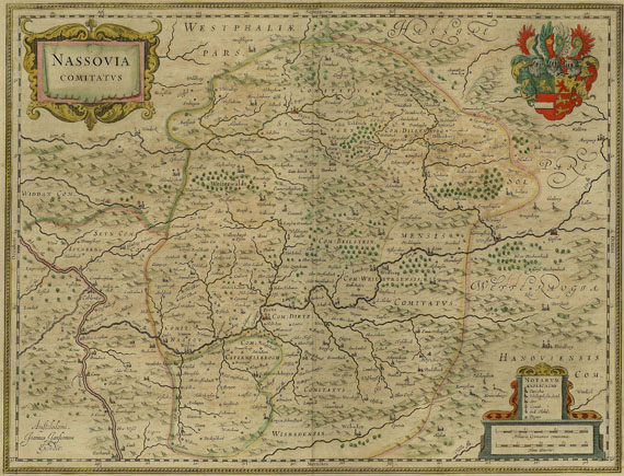  Mitteldeutschland - Karten von Nassau, Köln und Hessen.