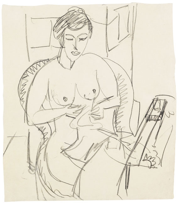 Ernst Ludwig Kirchner - Frau im Sessel