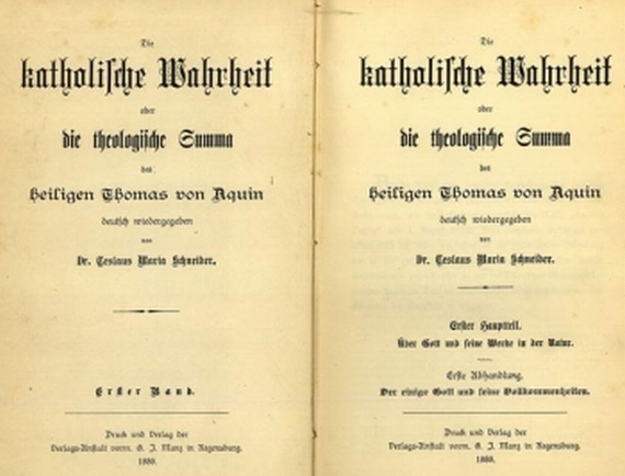 Thomas von Aquin - Die katholische Wahrheit, 12 Bde. 1886-1892.