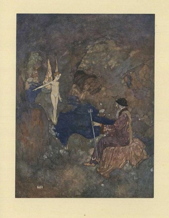 Edmund Dulac - Shakespeare, W., Der Sturm. 1912.