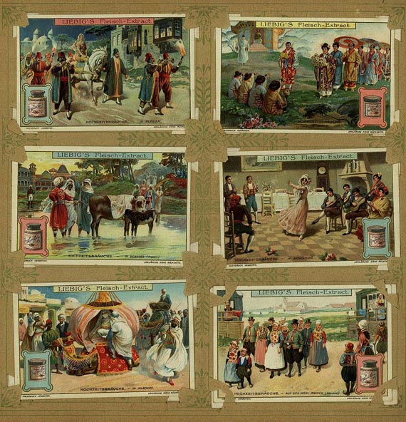 Liebig-Bilder - 3 Liebig-Alben. 1900