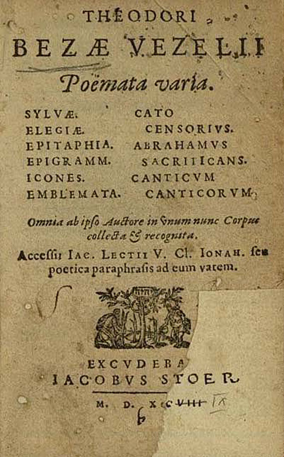 Theodorus de Beza - Poemata varia. 1599 (23)