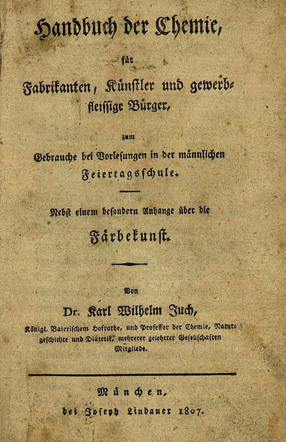 Karl Wilhelm Juch - Handbuch der Chemie. 1807