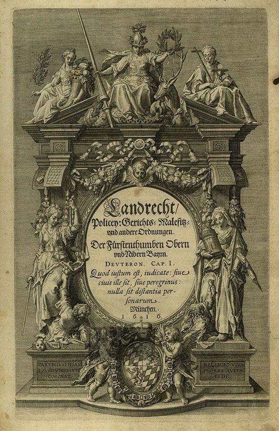   - Landrecht Obern und Nidern Bayern, 1616.
