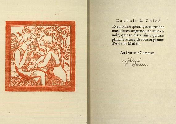 Aristide Maillol - Longus, Daphnis et Chloe.  2 Bde., 1937.