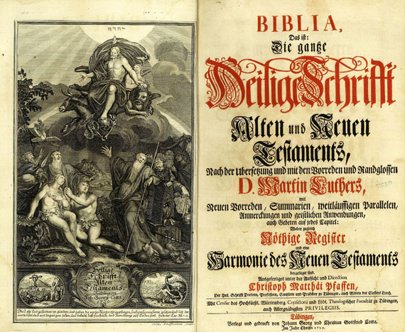 Biblia germanica - Biblia Germanica, 2 Bde. 1729.