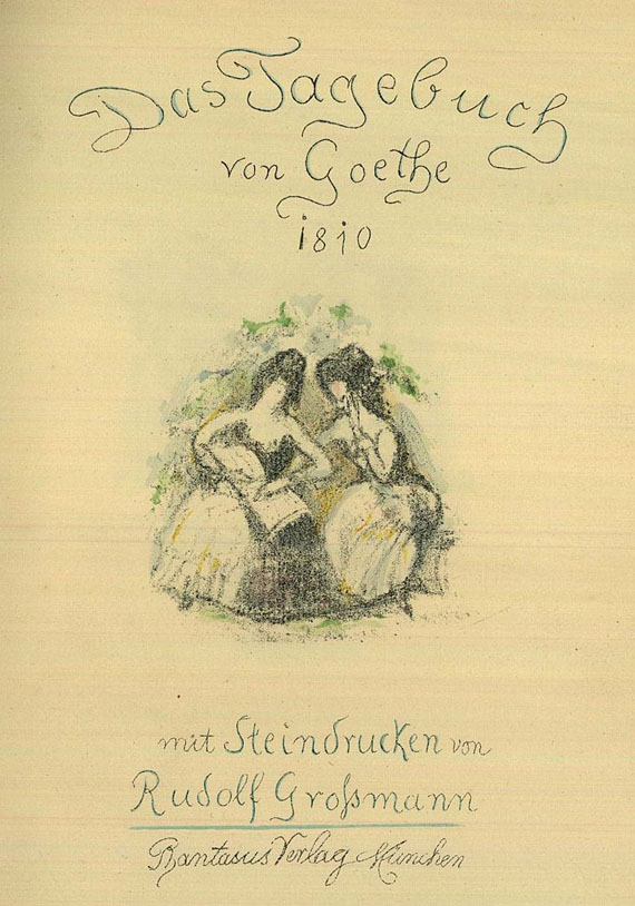 Rudolf Grossmann - Das Tagebuch von Goethe, 1919.