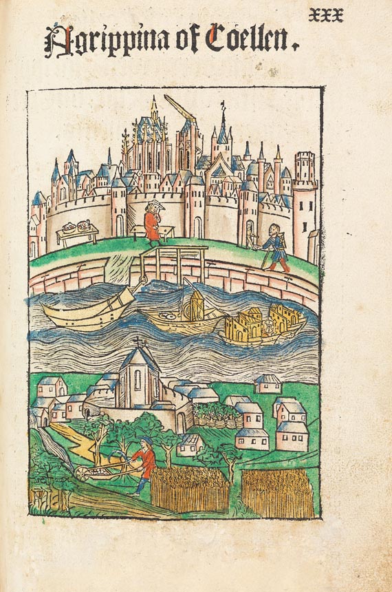   - Die Chronica van der hilliger Stat Coellen, 1499. - Weitere Abbildung