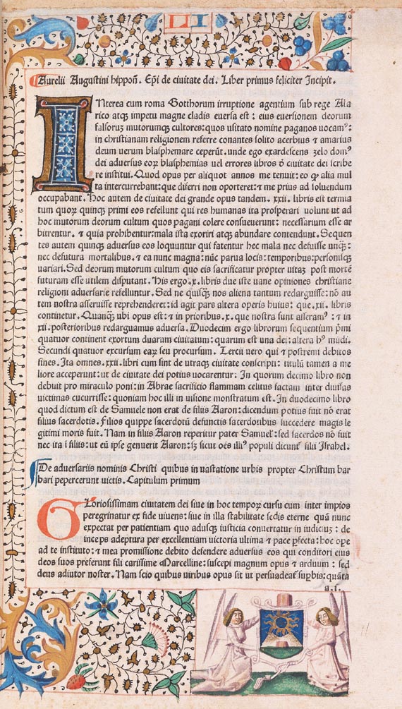 Aurelius Augustinus - De civitate dei. Neapel 1477 - Weitere Abbildung