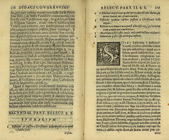Diego Covarrubias y Leiva - Regulae, 1568 + Comensis Lucerna..., 2 Bde.