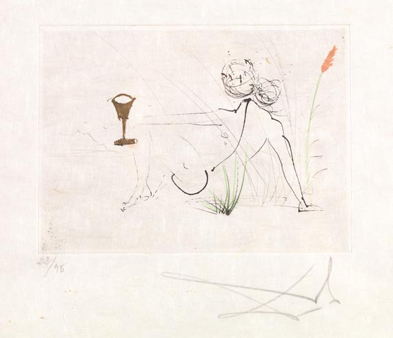 Salvador Dalí - Sign. Orig.-Graphik (63). 1968.