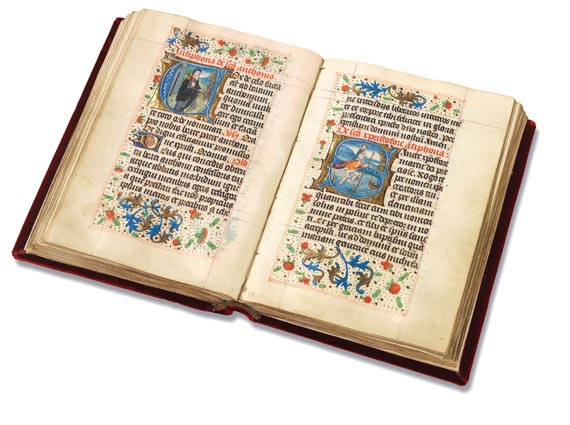 Manuskripte - Stundenbuch auf Pergament. Um 1500.