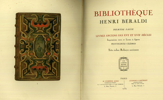 Henri Beraldi - Bibliothèque. 1934. 4 Bde.