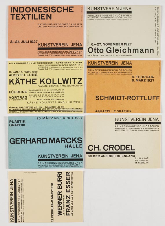 Walter Dexel - 11 Postkarten Kunstverein Jena