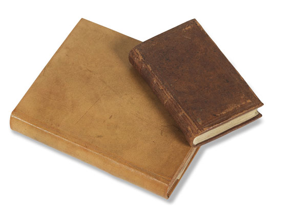   - Amerikanischer Unabhängigkeitskrieg. 2 Manuskripte eines dt. Soldaten. 1777-93. - Einband