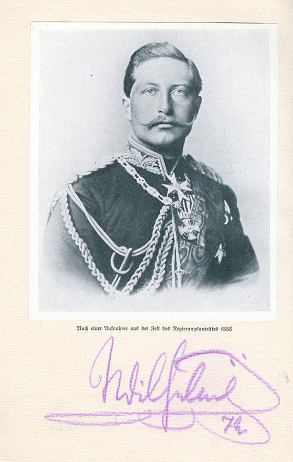  Wilhelm II. - Aus meinem Leben. 1927.