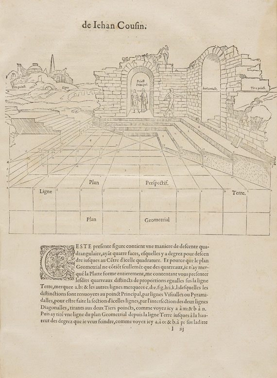 Jean Cousin - Livre de perspective. 1560