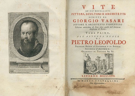 Giorgio Vasari - Vite. 1767-72. 7 Bde.