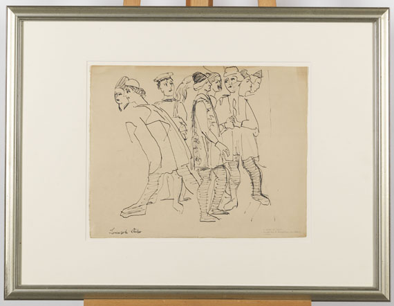 Ernst Ludwig Kirchner - Skizze nach dem Fresko "Vermählung der Maria" von Lorenzo da Viterbo - Rahmenbild