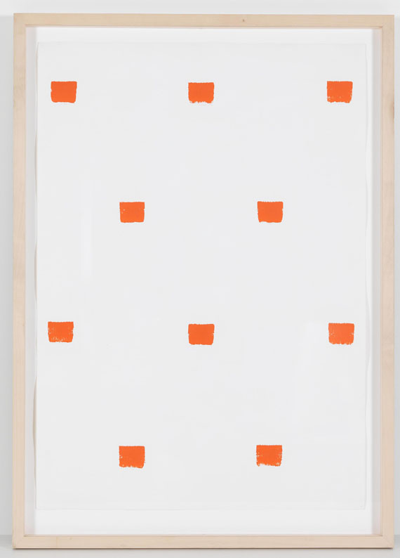 Niele Toroni - Impronte di penello n° 50 a intervalli di 30 cm - Rahmenbild
