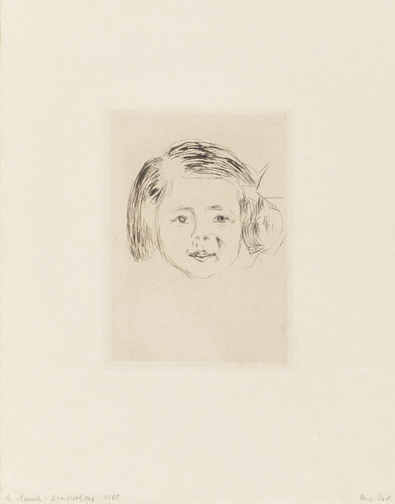 Edvard Munch - Kinderkopf: Herbert Esches Tochter