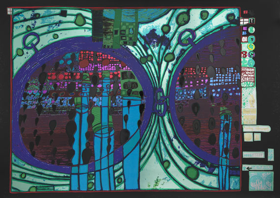Friedensreich Hundertwasser - Regentag Mappe - Weitere Abbildung