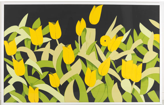 Alex Katz - Yellow Tulips - Rahmenbild