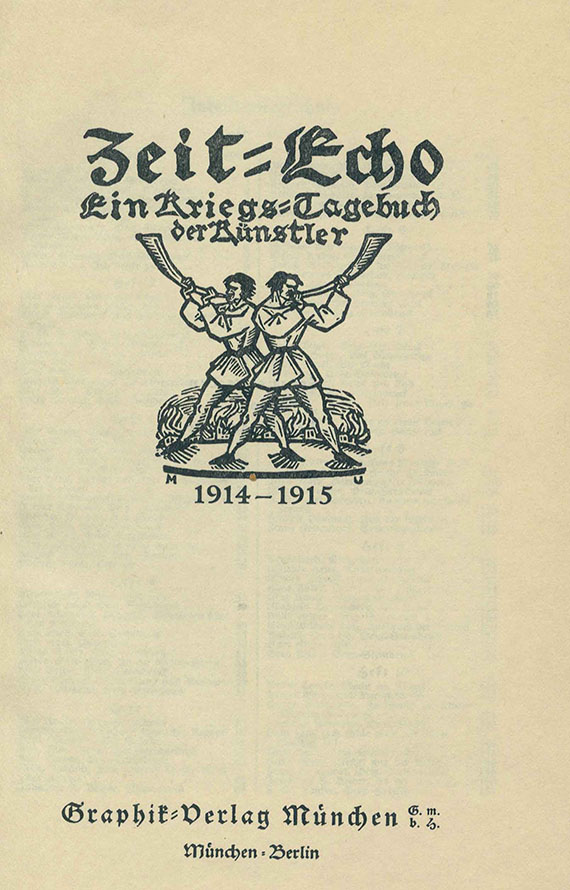 Zeit-Echo - Zeit-Echo. 1 Bde. 1914