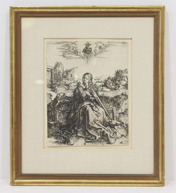 Albrecht Dürer - Die Heilige Familie mit der Libelle - Rahmenbild