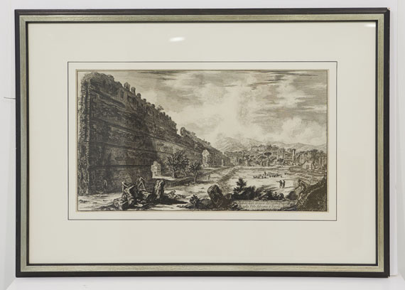 Giovanni Battista Piranesi - Veduta degli Avanzi del castro Pretorio nella Villa Adriana a Tivoli - Rahmenbild