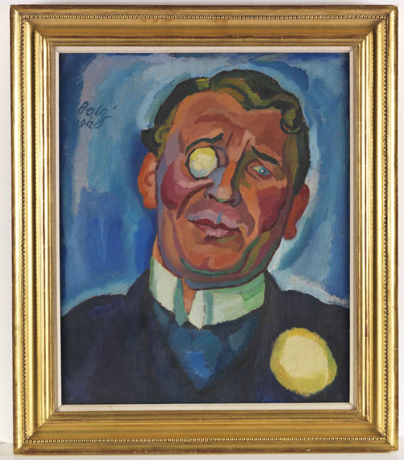Hanns Bolz - Porträt eines Herren mit Monokel - Rahmenbild