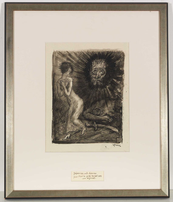 Alfred Kubin - Johannes und Salome - Rahmenbild