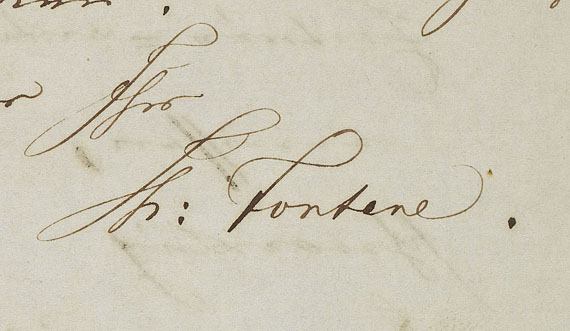 Theodor Fontane - Brief an F. Witte, 1851 - Weitere Abbildung