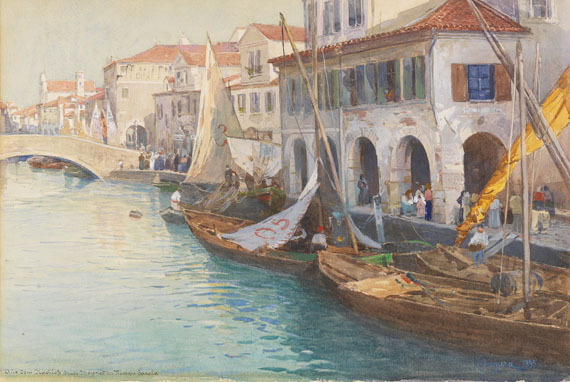 Albert Stagura - Am Canal Grande in Venedig