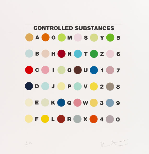 Damien Hirst - Controlled Substance Spot print