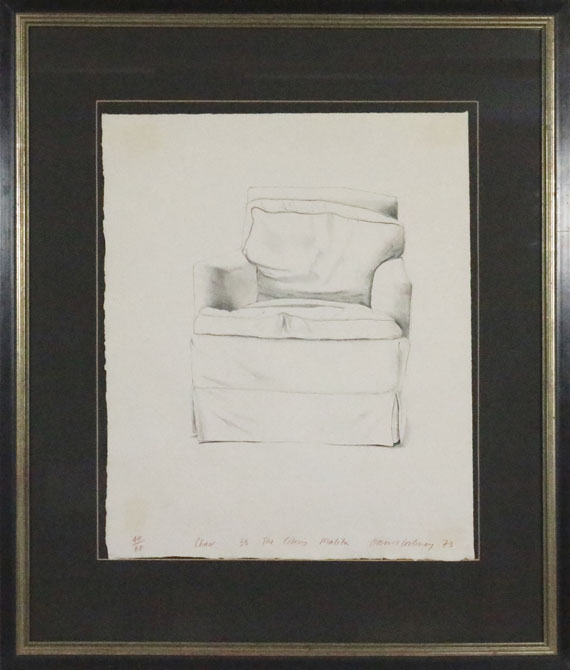 David Hockney - Chair, 38 The Colony, Malibu - Rahmenbild