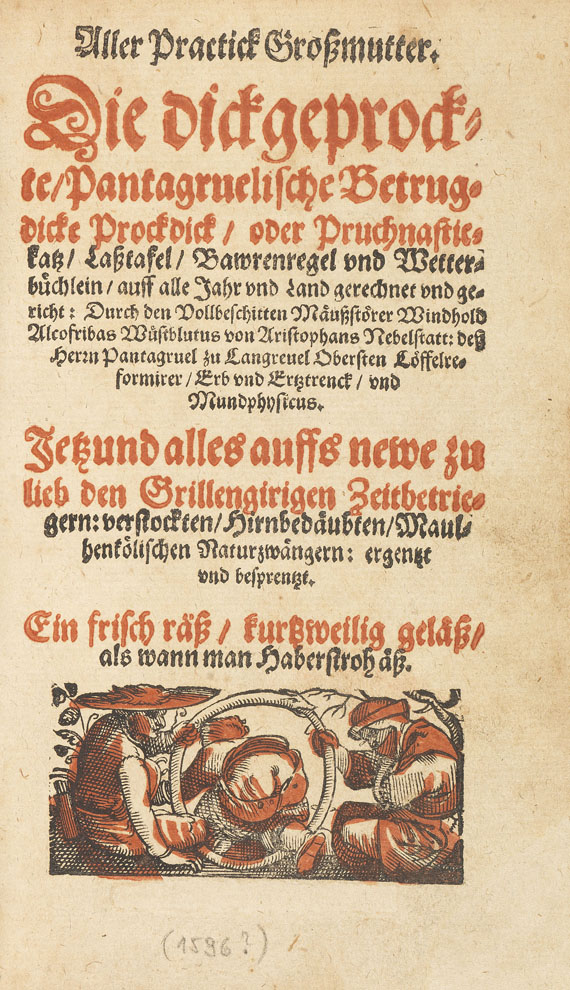 Johann Fischart - Podagrammisch Trostbüchlein. 1591 - Weitere Abbildung